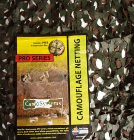 Camo Systems síť maskovací PRO BASIC plastová WOODLAND vel.2,4x6m