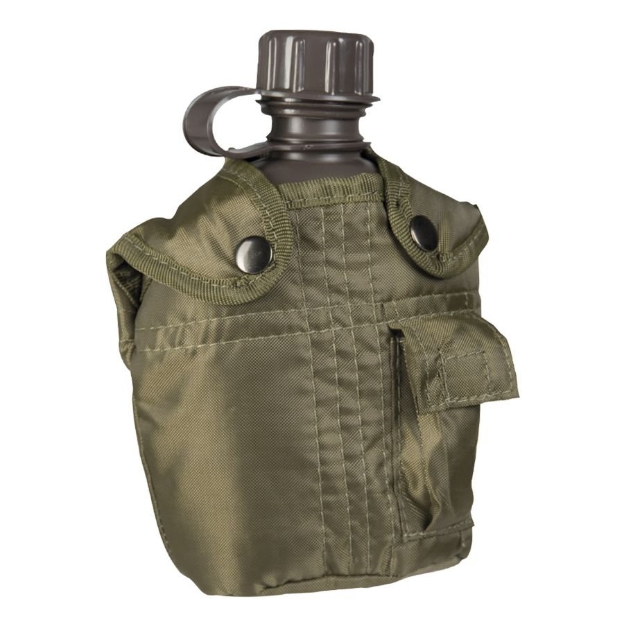 MIL-TEC láhev polní US IMPORT 1l s obalem ZELENÁ
