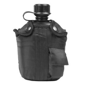 MIL-TEC láhev polní US IMPORT 1l s obalem ČERNÁ