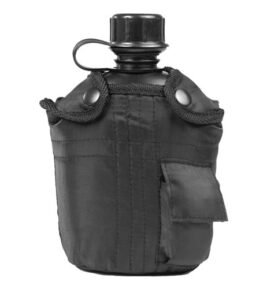 MIL-TEC láhev polní US IMPORT 1l s obalem ČERNÁ