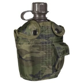MIL-TEC láhev polní US IMPORT 1l s obalem WOODLAND