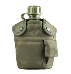 MIL-TEC láhev polní US 1l s pítkem a obalem ZELENÁ