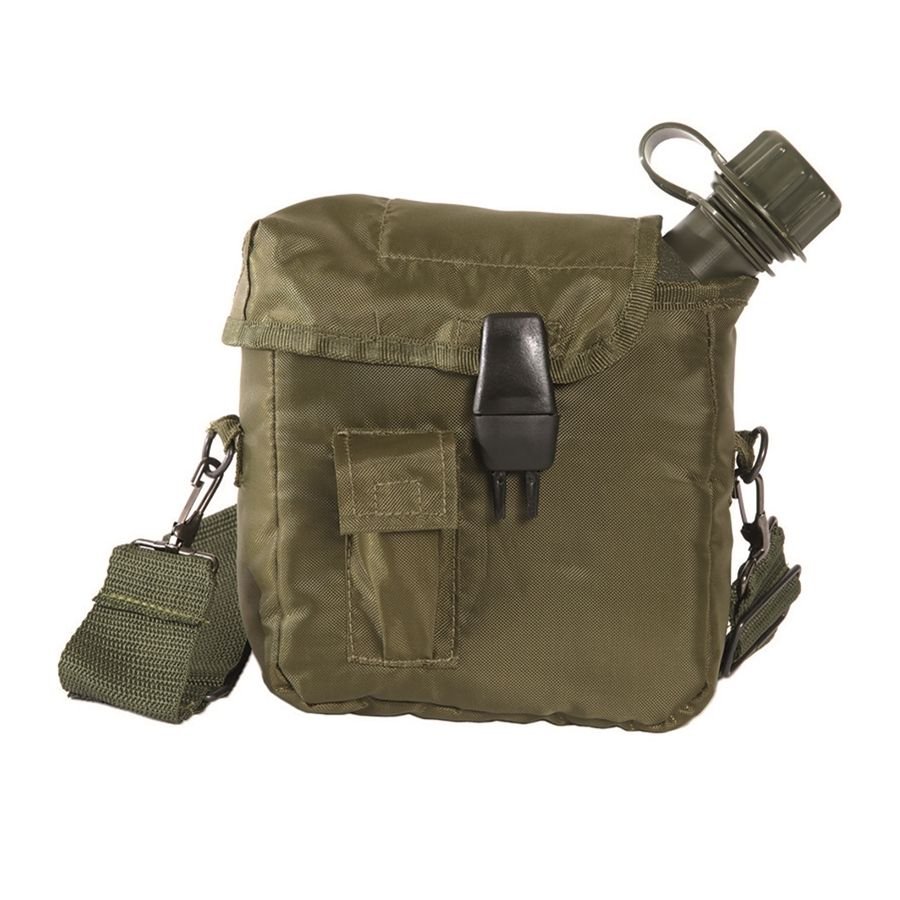 MIL-TEC láhev polní US 2L s obalem ZELENÁ