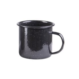 MIL-TEC hrnek WESTERN smaltovaný 350 ml ČERNÝ