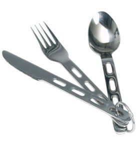 MIL-TEC příbor LIGHT WEIGHT odlehčený s kroužkem