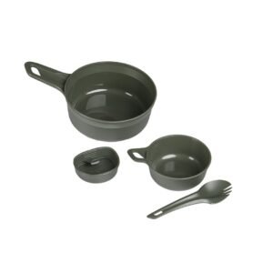 Nádobí jídelní WILDO® ADVENTURER sada 4 dílů ZELENÉ