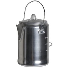 MIL-TEC konvice hliníková s perkolátorem 1,35 l STŘÍBRNÁ