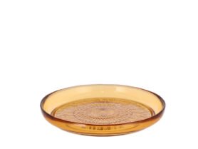 Bitz Skleněný dezertní talíř Kusintha 18 cm Amber