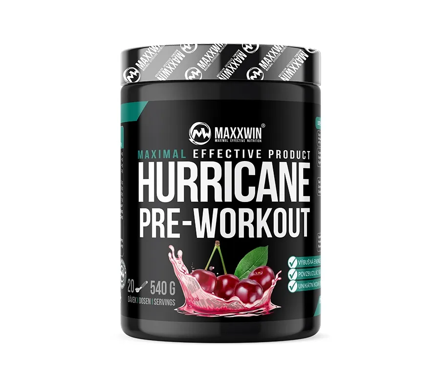 MAXXWIN HURRICANE PRE-WORKOUT višeň 540 g