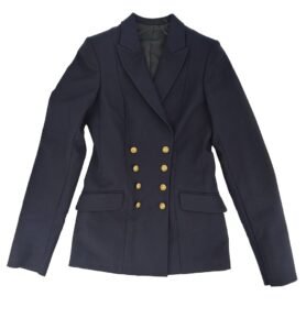 Sako francouzské dámské MARINE dvouřadé zapínání MODRÉ vel. 48L