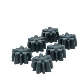 Blomsterbergs Forma na muffiny Kytičky 6ks Grey