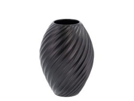 Morsø Porcelánová váza River 21 cm Black
