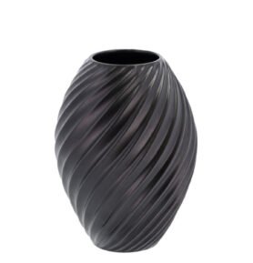 Morsø Porcelánová váza River 21 cm Black
