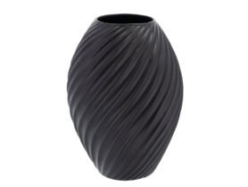 Morsø Porcelánová váza River 26 cm Black