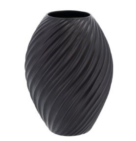 Morsø Porcelánová váza River 26 cm Black