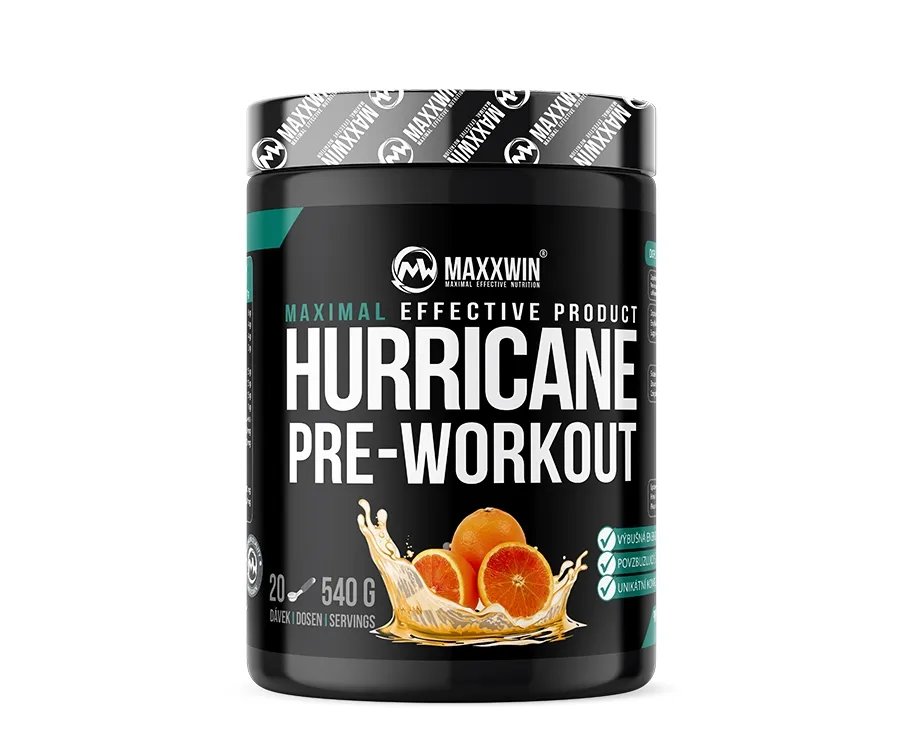 MAXXWIN HURRICANE PRE-WORKOUT pomeranč 540 g