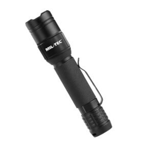 MIL-TEC svítilna ruční MINI 450lm IPX7 dobíjecí s pouzdrem ČERNÁ