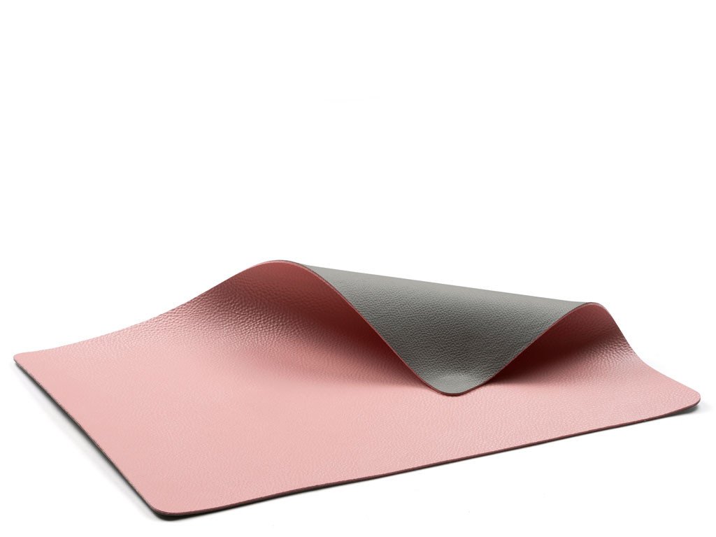 Bitz Oboustrané omyvatelné prostírání 46x33 (sada 4 ks) Grey/Light Pink