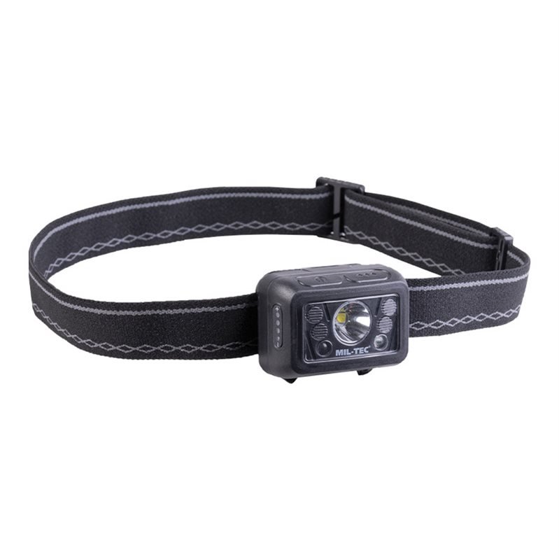 MIL-TEC svítilna čelová GC260 dobíjecí ČERNÁ