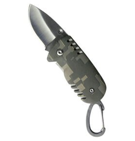 MIL-TEC nůž zavírací malý s karabinou ACU DIGITAL