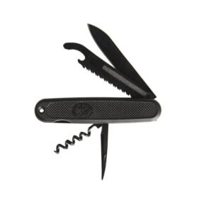 MIL-TEC nůž zavírací BW vícefunkční s orlicí ČERNÝ