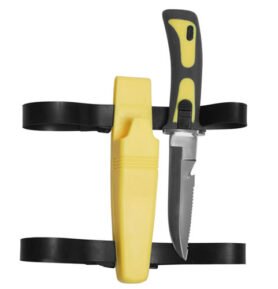 MIL-TEC nůž potápěčský FROGMAN s pouzdrem ŽLUTÝ