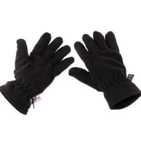 Rukavice prstové fleece Thinsulate™ ČERNÉ vel. M