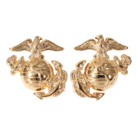 ROTHCO odznak SUBDUED MARINE CORP GLOBE & ANCHOR ZLATÁ