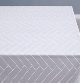 Södahl Kuchyňský ubrus 140x220 Tiles Damask Optical white