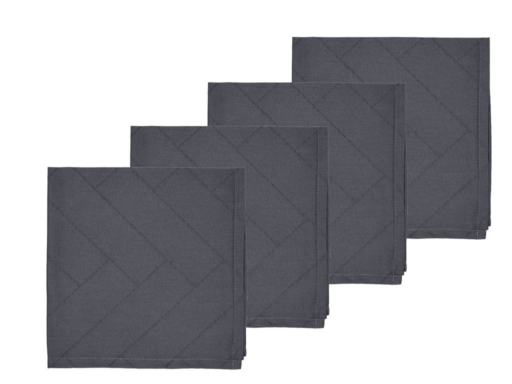 Södahl Kuchyňské ubrousky Tiles Damask Ash (sada 4 ks)