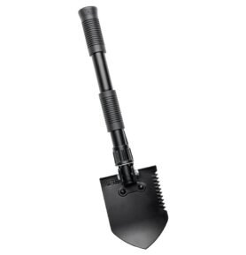 MIL-TEC lopatka MINI skládací s kopáčkem v pouzdru ČERNÁ