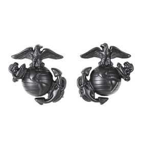ROTHCO odznak SUBDUED MARINE CORP GLOBE & ANCHOR ČERNÝ