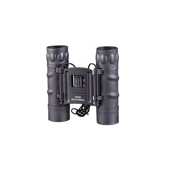 MIL-TEC dalekohled 10x25 GEN II pogumovaný s pouzdrem ČERNÝ
