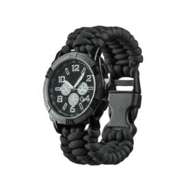 Hodinky PARACORD ČERNÉ vel. M-20cm