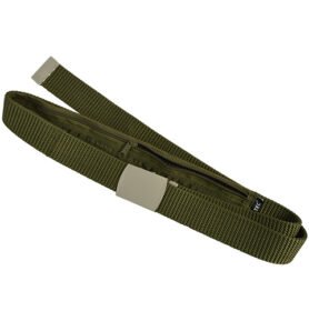 MIL-TEC opasek US 30mm se skrytou peněženkou ZELENÝ