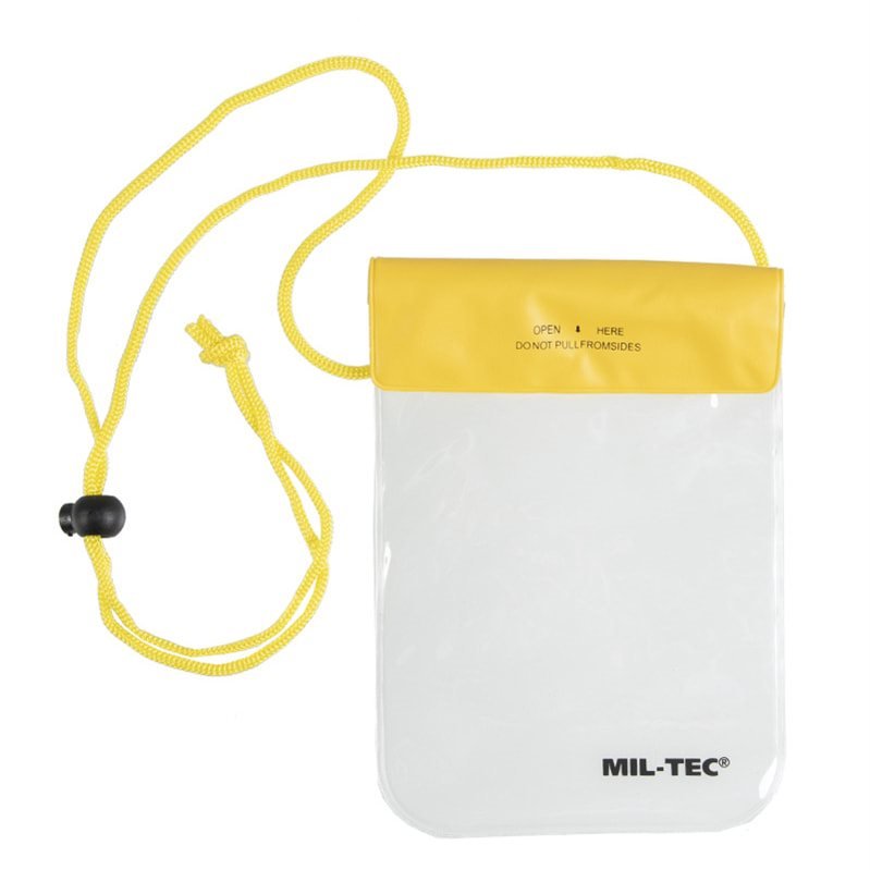 MIL-TEC pouzdro vodotěsné na krk 130 x 200 mm ŽLUTÉ