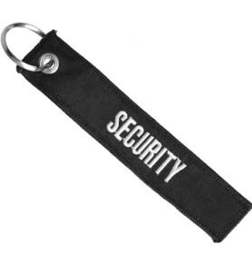 MIL-TEC klíčenka 'SECURITY' ČERNÁ