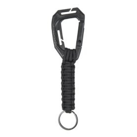 MIL-TEC karabina MOLLE s PARACORDEM ČERNÁ