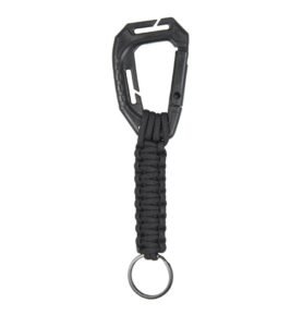 MIL-TEC karabina MOLLE s PARACORDEM ČERNÁ