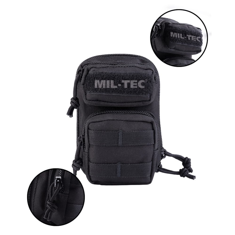 MIL-TEC klíčenka ve stylu malého batohu ASSAULT ČERNÁ