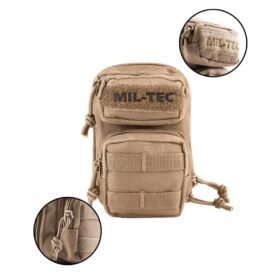 MIL-TEC klíčenka ve stylu malého batohu ASSAULT COYOTE