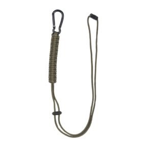 MIL-TEC provázek PARACORD s karabinou ZELENÝ