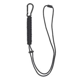 MIL-TEC provázek PARACORD s karabinou ČERNÝ