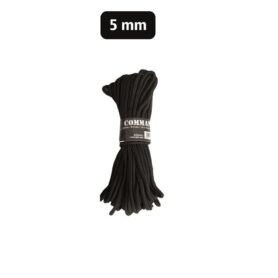 MIL-TEC šňůra COMMANDO pomocná 5 mm / 15 m ČERNÁ