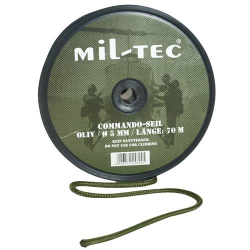MIL-TEC šňůra COMMANDO ø 7 mm / 50 m ZELENÁ