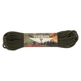 TEESAR šňůra US padáková ø 3 mm / 30 m / 100 feet ZELENÁ