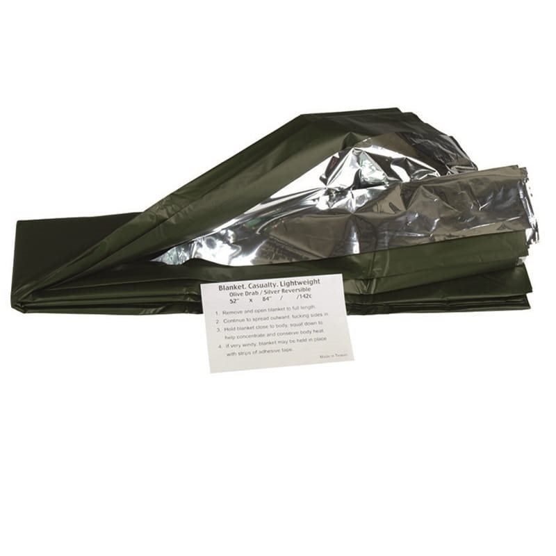 MIL-TEC folie AL ochranná ZELENÁ/STŘÍBNÁ