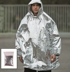 MIL-TEC pončo SURVIVAL reflexní STŘÍBNÉ