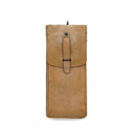Pouzdro na zásobník francouzské kožené 1-KS MAT HNĚDÉ