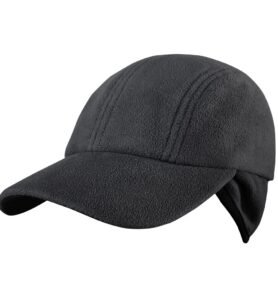 CONDOR OUTDOOR čepice baseballka YUKON fleece ČERNÁ